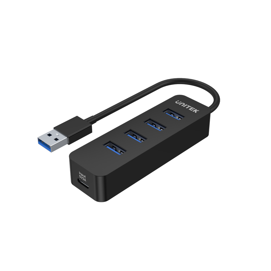 uHUB Q4 4 Ports Powered USB 3.0 Hub with USB-A Power Port